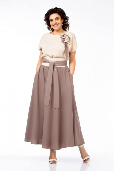 Платье Ольга Стиль С-912 беж-пудра - фото 2