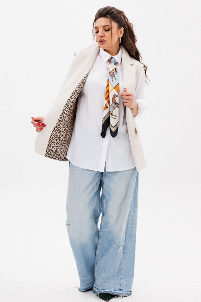 Жилет Anelli 1502.1 звездно_белый - фото 8