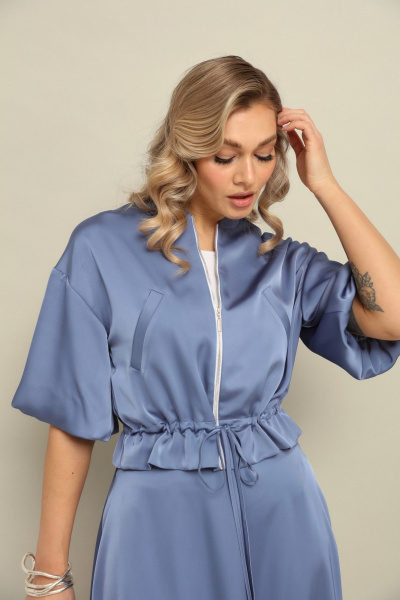 Бомбер, юбка LM К1140134 аквамарин - фото 11