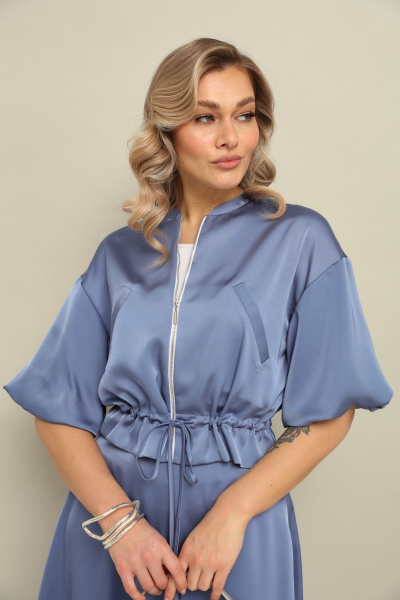 Бомбер, юбка LM К1140134 аквамарин - фото 10