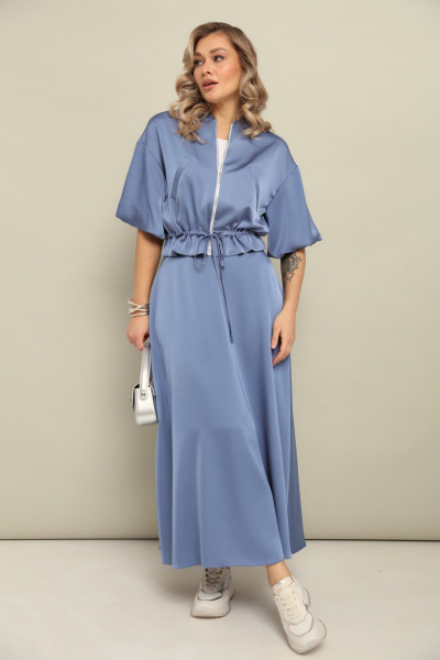 Бомбер, юбка LM К1140134 аквамарин - фото 7