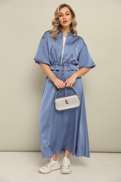 Бомбер, юбка LM К1140134 аквамарин - фото 6