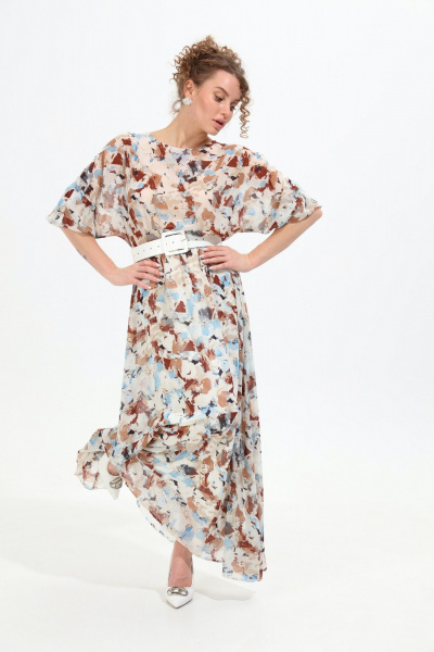 Платье NikVa 963-1 акварель - фото 5