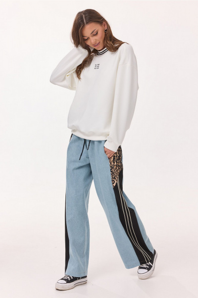 Брюки Butеr 3037 голубой - фото 8