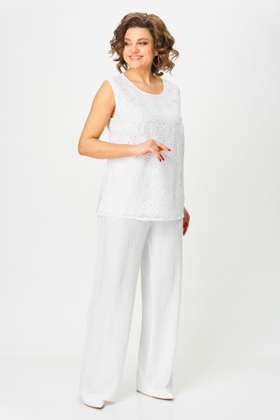 Брюки, жакет, топ Svetlana-Style 2025 молочный - фото 10