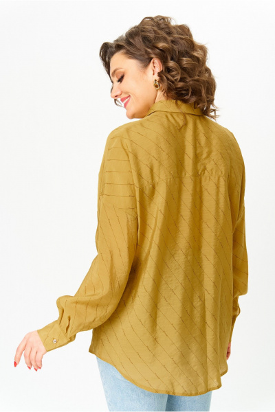 Блуза Michel chic 778 горчица - фото 7