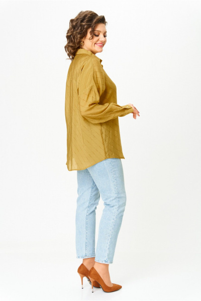 Блуза Michel chic 778 горчица - фото 6