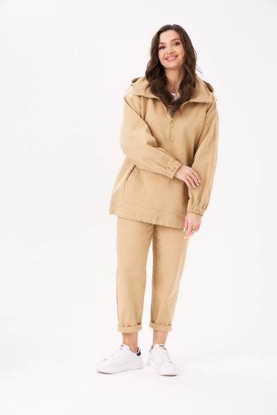 Брюки Панда 16460 бежевый - фото 5