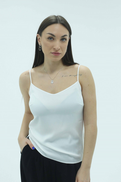 Блуза Панда 66643w молочный - фото 1