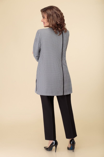 Туника из текстиля длиной 83 см, демисезон DaLi 2536 серый - фото 2