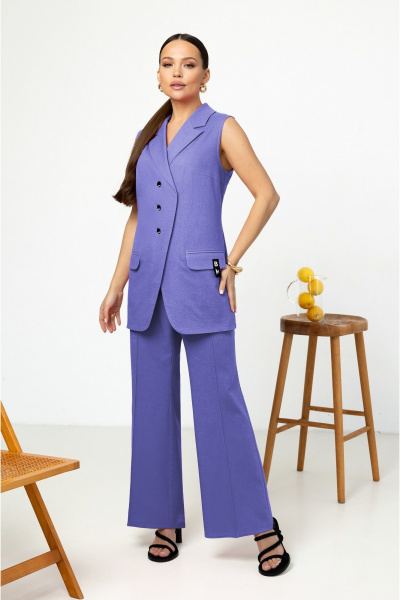 Брюки, жилет Lissana 4882 фиолетовый - фото 3