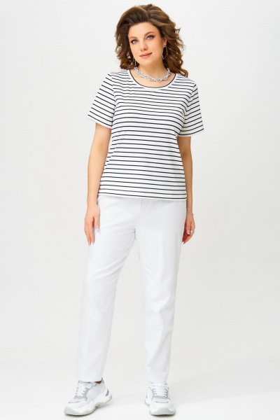 Брюки, джемпер, бомбер Fita 4013 серо-белый - фото 6