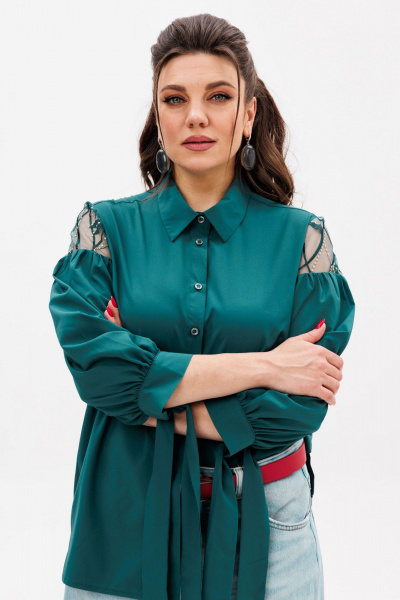 Блуза Anelli 1238 морская_глубина - фото 5