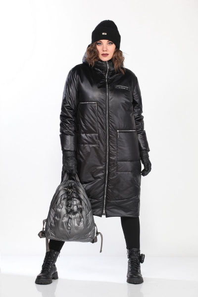 Пальто Lady Secret 8283 черный - фото 12