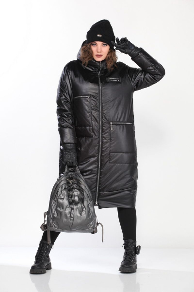 Пальто Lady Secret 8283 черный - фото 2