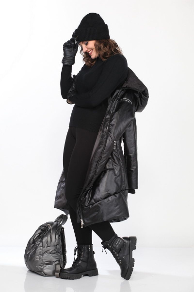 Пальто Lady Secret 8283 черный - фото 7