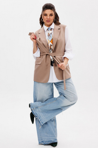 Жилет Anelli 1502 тосканский_песок - фото 6