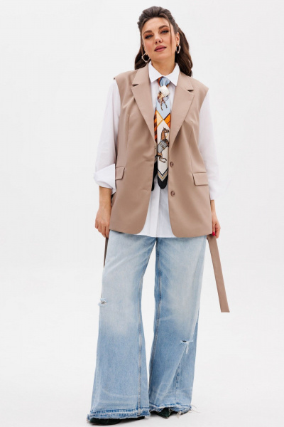 Жилет Anelli 1502 тосканский_песок - фото 4