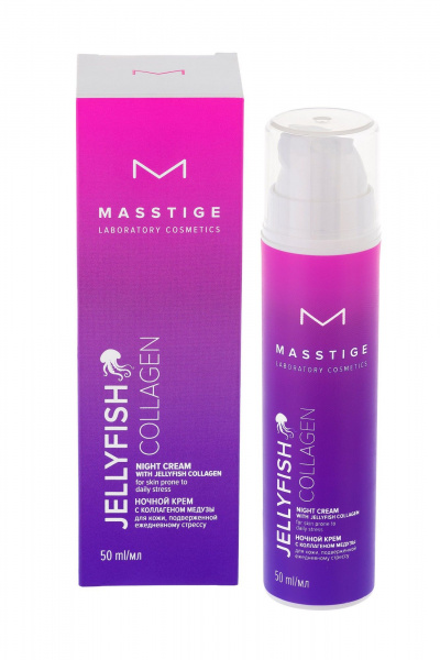 Крем для лица Masstige JELLYFISH COLLAGEN Ночной крем с коллагеном медузы 50 мл - фото 1