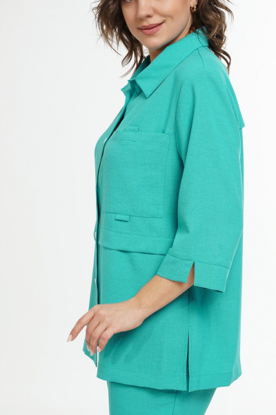 Брюки, жакет Пинск-Стиль 221 бирюзовый - фото 9