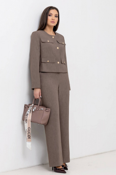 Брюки, жакет Gold Style 2705 коричневый - фото 6
