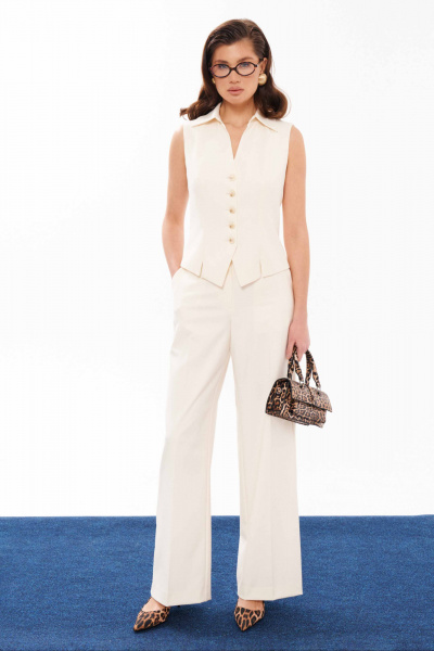 Жилет Панда 13037 молочный - фото 6