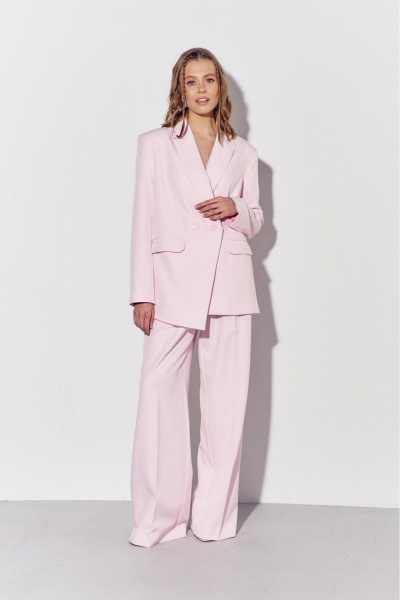 Брюки, жакет COCKTAIL 1050 пудра - фото 11