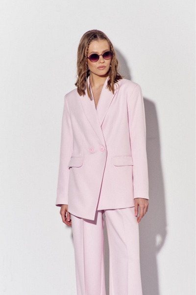 Брюки, жакет COCKTAIL 1050 пудра - фото 4