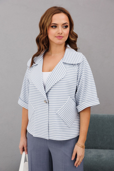 Брюки, жакет Mubliz 230 голубой - фото 12