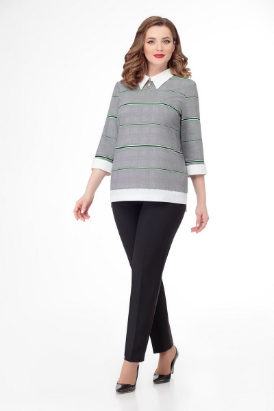 Блуза БелЭкспози 1262 серый - фото 1