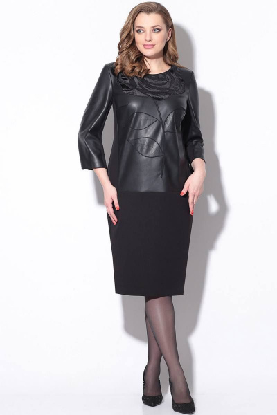 Платье LeNata 11173 черный - фото 1