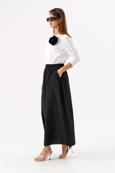 Белый женский джемпер из хлопка и трикотажа, комфортный стиль Romgil РП0041-ХЛ5 белый - фото 5