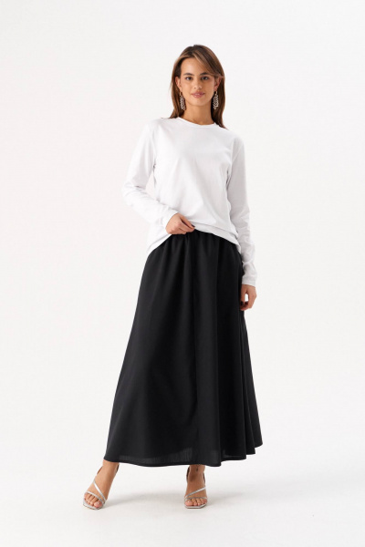 Белый женский джемпер из хлопка и трикотажа, комфортный стиль Romgil РП0041-ХЛ5 белый - фото 3