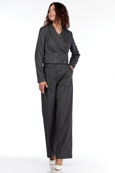 Жакет LadyThreeStars 2432 серый - фото 12