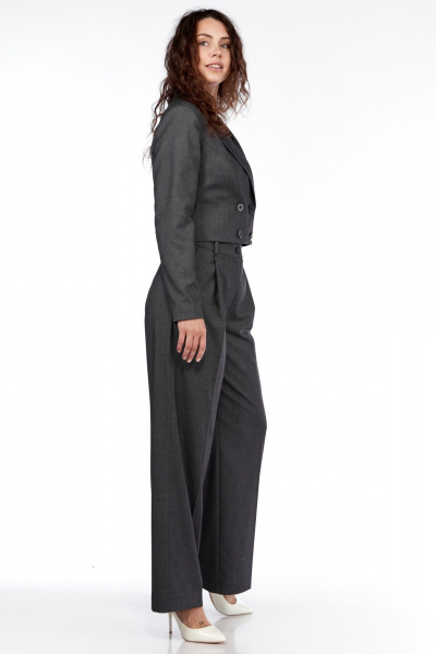 Брюки, жакет LadyThreeStars 2443 серый - фото 10