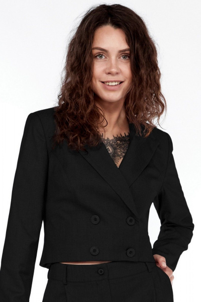 Жакет, юбка LadyThreeStars 2444 черный - фото 4