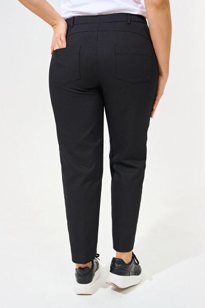 Джинсовый костюм из брюк и рубашки, повседневный стиль IVA 1475 черный - фото 8