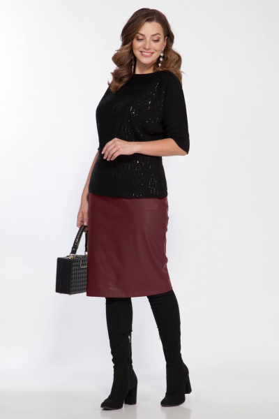 Юбка Matini 5.1547 бордо - фото 3