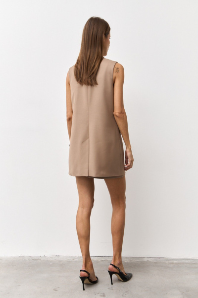 Жилет Luitui R3016 бежевый - фото 7