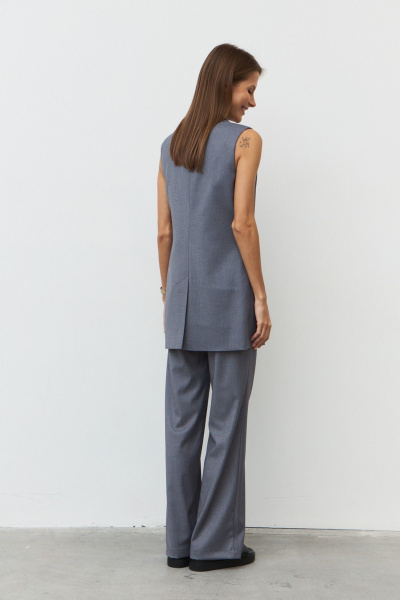 Жилет Luitui R3016 серый - фото 4