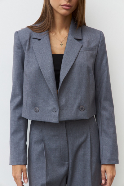 Жакет Luitui R3006 серый - фото 2