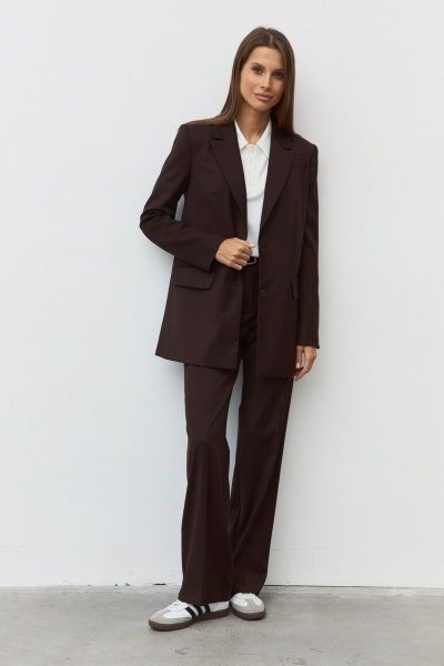 Жакет Luitui R3012 коричневый - фото 7