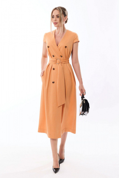 Платье Golden Valley 4993 оранжевый - фото 2