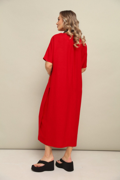 Платье LM М122 красный - фото 8