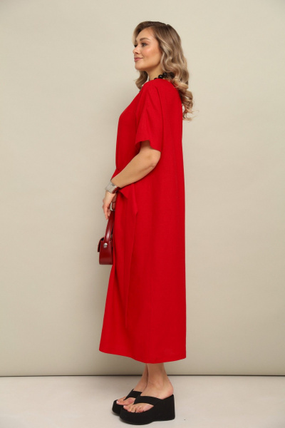 Платье LM М122 красный - фото 9