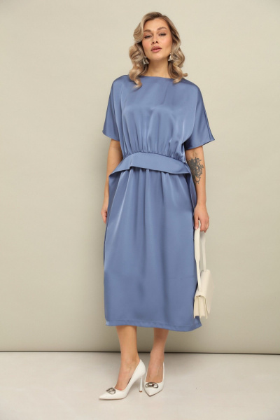 Платье LM М122 аквамарин - фото 7