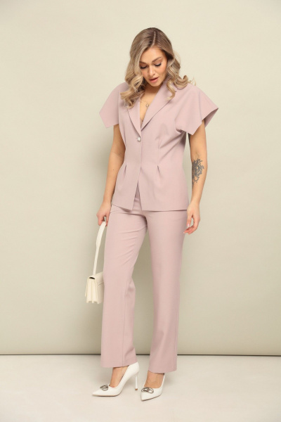 Брюки, жакет LM К1320111 розовый - фото 1