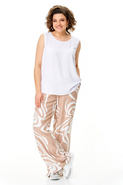 Блуза, брюки, топ VI ORO VR-1123 капучино - фото 11