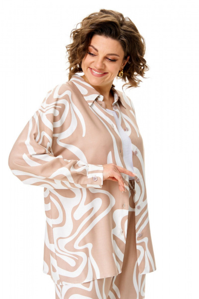 Блуза, брюки, топ VI ORO VR-1123 капучино - фото 8