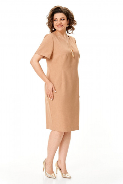 Блуза, платье VI ORO VR-1150 песок-разноцветный - фото 9